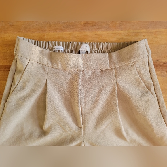 Loft Outlet Tan High Rise Straight Cuffed Trouser Size S - Picture 5 of 11